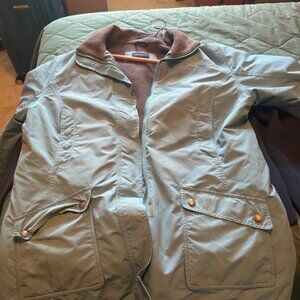 Lands End Womens Large 14-16 Winter Insulated Coat  Blue  Used
